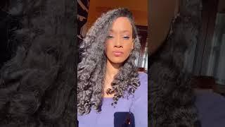 So serious… lol But Spring is here, I’m excited! My hair is just flourishing! 