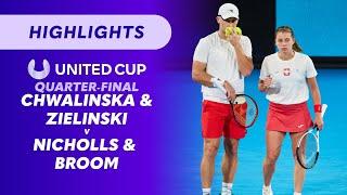 Chwalinska & Zielinski (POL) v Nicholls & Broom (GBR) - United Cup Highlights | Wide World of Sports