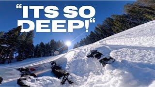 POV: Snowboarding DEEP POWDER at Vail Mountain!