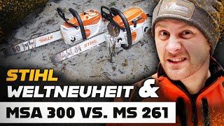  STIHL - WELTNEUHEIT! Gurtsystem Advance X-FLEX und MSA 300C vs. MS 261C