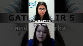 GATE BT Topper On Her GATE Score #biotechnology #iit #btech #mtech