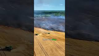 Why Is This Farmer Driving Straight Into a Fire?#knowledge #farmlife #farmer #machine #farming