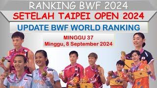 Ranking BWF 2024 │ Setelah Taipei Open 2024 │