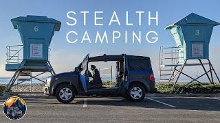 Save Your Money, Sleep in Your Car - Honda Element Stealth Camping