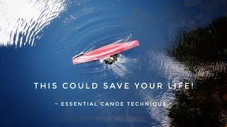 How to get back in when your canoe flips!