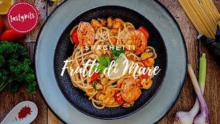 Spaghetti frutti di mare - italienische Pasta mit Meeresfrüchten!