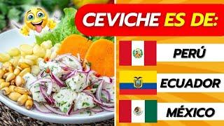 Adivina la comida típica de cada país  | ¿Sabes de que país es la comida?  | Test de comida 