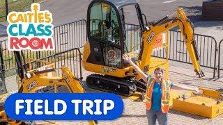 Let's Play At Diggerland | Caitie's Classroom Field Trip | Construction Vehicles For Kids