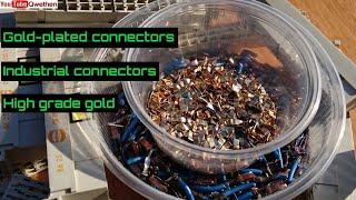 Gold-plated connectors / high grade gold / industrial connectors / gold recovery / gold refining /