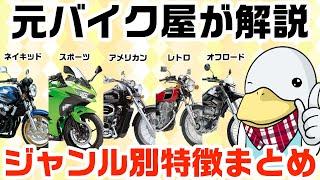 【まとめ】250cc〜400ccバイクを解説!!性能がレーダーチャートで一目でわかる!!