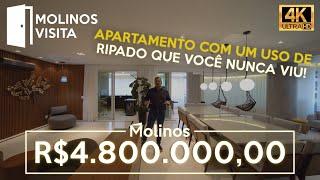 TOUR POR UM APARTAMENTO DE R$ 4.800.000,00 DE LUXO NO ANÁLIA FRANCO | MC2634 | Molinos Visita