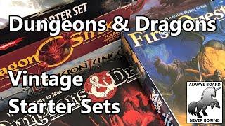 Vintage D&D Starter Sets from TSR | The New Easy to Master Dungeons and Dragons Game & First Quest