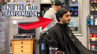 THOMAS BACA BARBER - How to do a proper SKIN FADE - Hair Transformation