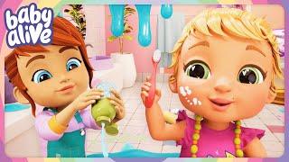 The Babies Get Ready, Morning Bathroom Routine  🪥 BRAND NEW Baby Alive Season 4 |