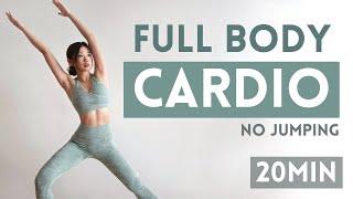 20 min Full Body Fat Burning Cardio (No Jumping) ~ Emi