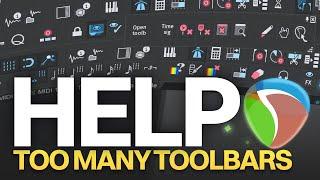 A trick to expand and collapse toolbars in REAPER