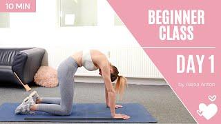 DAY 1/14 - BEGINNER WORKOUT // 10 Minutes | Alexa Anton