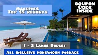 Maldives Top 10 resorts | Maldives tour cost from India | Maldives honeymoon package | Budget trip