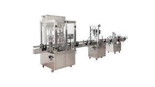 Automatic bottle filling capping labeling machine