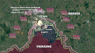 Ukraine Invasion of Kursk/Курск Everyday Mapped with Google Earth [Aug 2024 - Nov 2024]