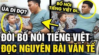 Thấy con ĐÒI NGHE TIẾNG VIỆT, ông bố đọc luôn bài VĂN TẾ NGHĨA SĨ CẦN GIUỘC cho cậu cả | Tin 3 Phút