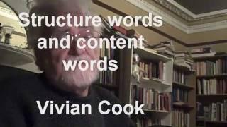 Structure Words and Content Words in English