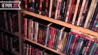 DIY DVD Shelves - Quick and Cheap DVD Storage Shelf