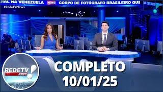 RedeTV News (10/01/25) | Completo