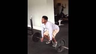 Marcus D Porter Deadlifts in the gym...