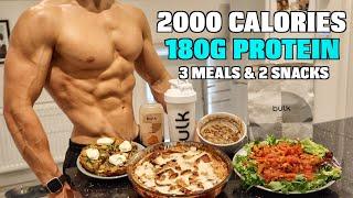 Full Day Of Eating 2000 Calories (High Protein) | *EASY* Meals to Lose Fat & Gain Muscle...