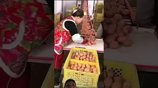 Cách Lao động Trung Quốc sản xuất trứng gà đong goi