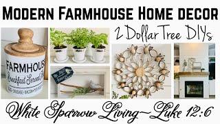 DOLLAR TREE DIY MODERN FARMHOUSE / BOHO HOME DECOR AND TRASH RECYCLING DIY | SHIPLAP FIREPLACE