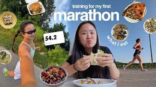 what I eat in a week marathon training | how i stopped hating running, my running journey & new diet