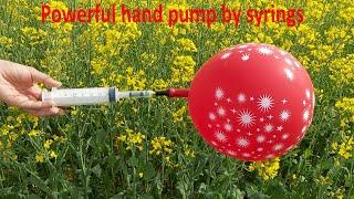 how can to make air pump by syringe