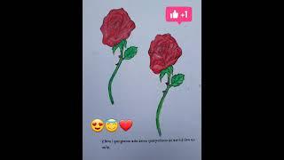 ||#haw how to make Rose drawing||.