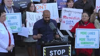 "A wider I-35 won't work" - Misael Ramos (I-35 lawsuit press conference 1/29/24)