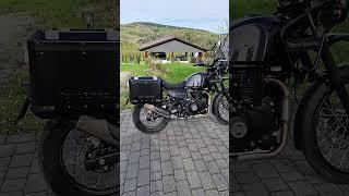 Royal-Enfield Himalayan with original panniers #motorcycle #royalenfield #himalayan #howto #motocykl