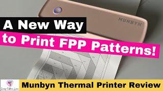 BEST Foundation Paper Piecing Paper? - MUNBYN A4 Thermal Printer Review