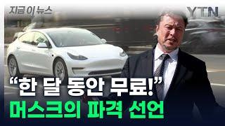 美 소비자들 등 돌리자...테슬라 CEO 머스크 '깜짝 발표' [지금이뉴스] / YTN