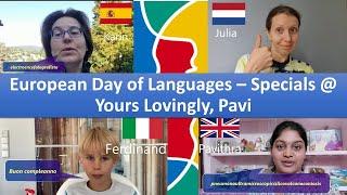 Celebrate European Day of Languages - Yours lovingly, Pavi Specials