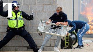 UK riots: clashes at Rotherham hotel housing asylum seekers