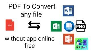 How To Convert PDF to Word Document / GA Tech Tamil