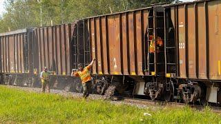 Dumping rock on the Kirkland Lake subdivision