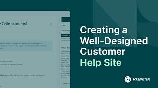 How ScreenSteps Can Help you Create a Well-Designed Customer-Facing Help Site