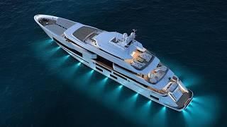 I am visiting a new superyacht with 3 swimming pools: M/Y JAS