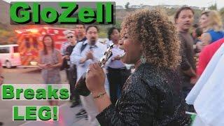 GloZell Breaks Leg at YouTube Space LA + CSUN Pool Party!