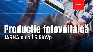 Cat produce un sistem fotovoltaic pe zi IARNA, cu o putere instalată a panourilor de 5500W?