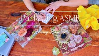 Packaging Resin Art ASMR | Small Business Packing Orders ASMR, Behind The Scenes Resin Artist