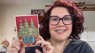 Stampin’ Up! Decorative Trees with Season Of Elegance Christmas Card #stampinup #cardmaking