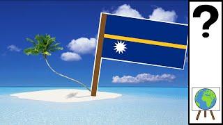 A Country so Small its Flag is a Map - Nauru